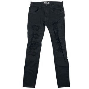 Taker Men's Jeans Black Size 30 X 32